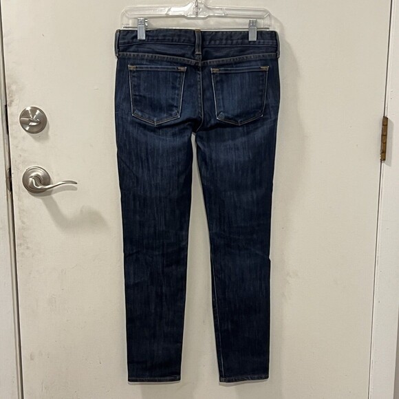 J. Crew Womens Toothpick Ankle Stretch Skinny Jeans Dark Blue Size 26 USA Made - Picture 6 of 12